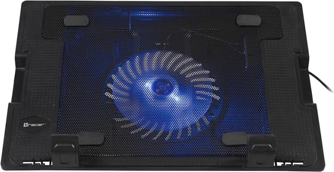 Hladilna podloga za prenosnik TRACER Icestorm 12–17″ z modrim LED ventilatorjem