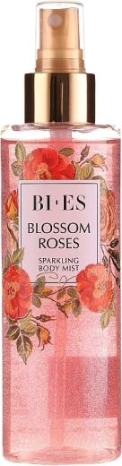Telesni sprej z bleščicami BI-ES Blossom Roses 200 ml