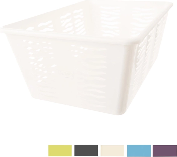 Plastična shranjevalna košara Zebra 36,4 × 25 × 14,5 cm (mešanica barv)