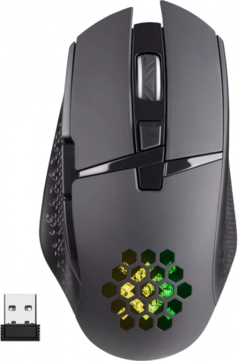 Brezžična gaming miška Defender Glory RGB, črna