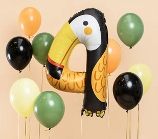 Folijski balon številka 4 – Tukan 68 x 91 cm