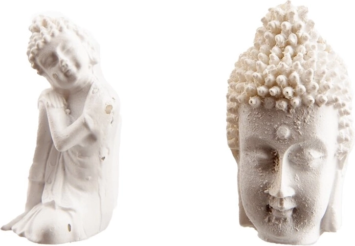 Keramična figurica Bude siva 3 × 3 × 5 cm (2 različici)