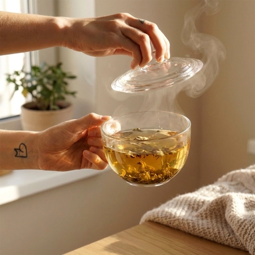 Ohranjanje temperature in arome s steklenim pokrovom