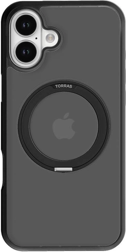 Zaščitni ovitek TORRAS Ostand Pro za iPhone 16 – črn