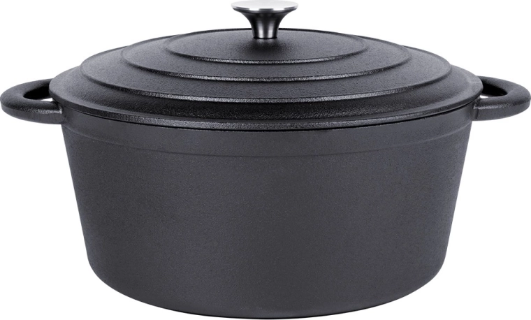 Trden pokrov z nerjavečim gumbom