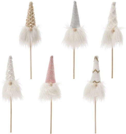 Božični škrat na paličici za lončnico 24 cm