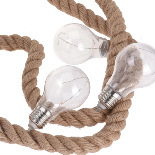 Topla svetloba 30 LED v 10 prozornih žarnicah
