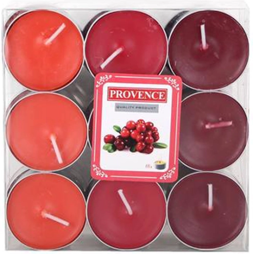 Čajne svečke Provence brusnica 18 kos