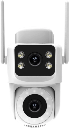 Dual lens for wider coverage