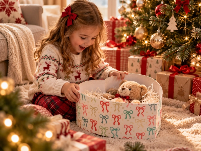 Stylish package for a Christmas surprise