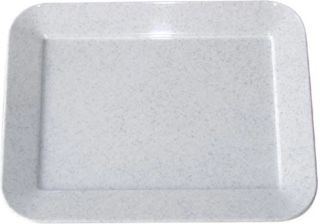 Plastičen servirni pladenj 17 × 13 cm, marmor