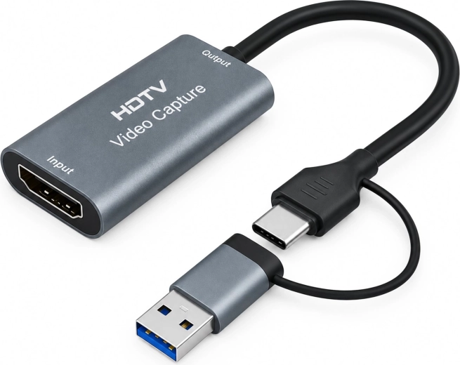 Renew force HDMI kartica za zajem videa USB 3.0/USB‑C (4K vhod, 1080p 60 fps)