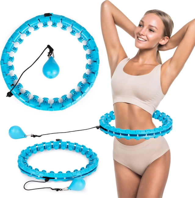 Masažni pametni hula hoop z nastavljivim premerom za fitnes