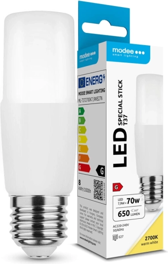 Modee Lighting Stick T37 E27 7.9 W 650 lm warm white LED bulb