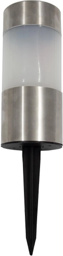 Solarna vrtna LED svetilka iz nerjavnega jekla, premer 6 cm, višina 23 cm