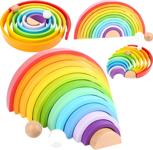 Lesena zložljiva mavrica XL Montessori Small Foot