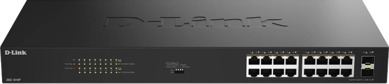 D-Link DGS-1018P gigabitno neupravljano stikalo PoE