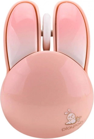 Brezžična miška MOFII Bluetooth z motivom zajčka bela-roza