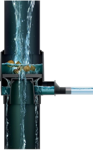 Nemoten pretok vode in učinkovito ločevanje nečistoč