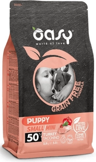 Oasy Grain Free Puppy Small/Mini hrana s puranom 2,5 kg