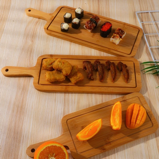 Stylish serving of pizza and snacks
