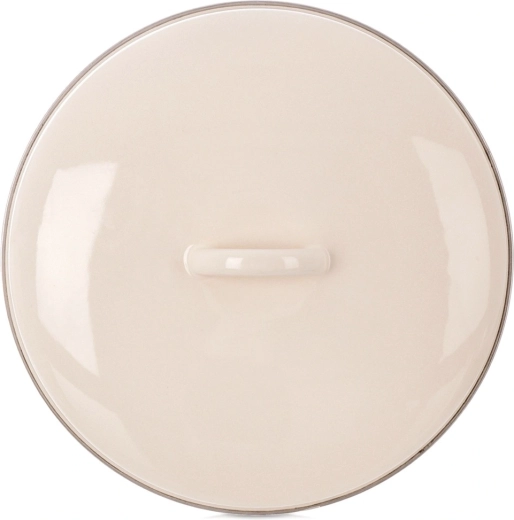 Emajliran krem pokrov 29 cm