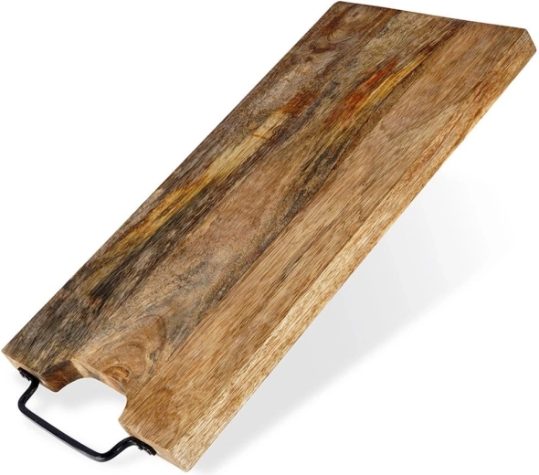 Wooden cutting and serving board 44 × 19 cm made of mango wood