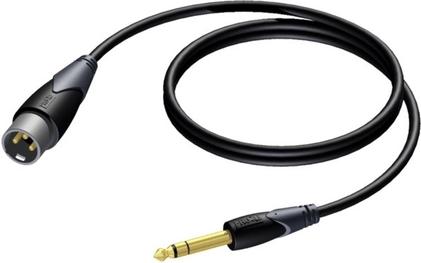 Povezovalni kabel XLR (moški) na 6,3 mm stereo jack (moški) 1,5 m