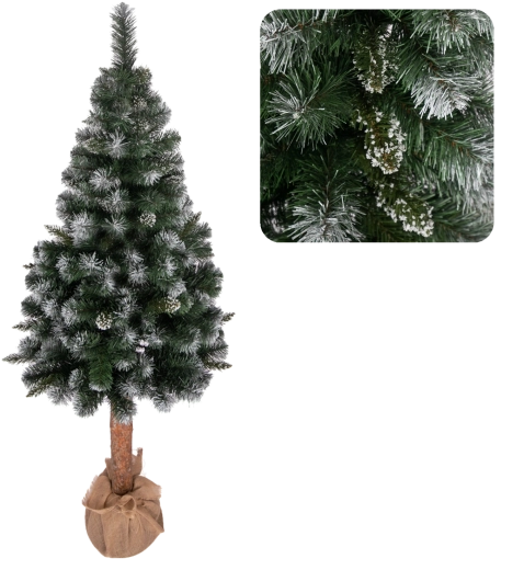 Nežno zasnežen učinek vejic