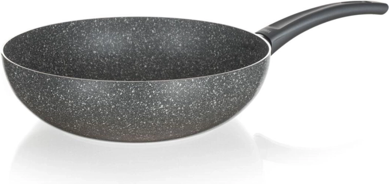 Wok ponev 28 cm GRANITE z nelepljivo površino, za indukcijo