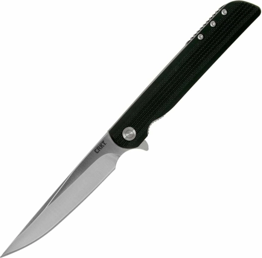 Izmetni zložljivi nož CRKT LCK+ Large Black 9,2 cm, črn, FRN