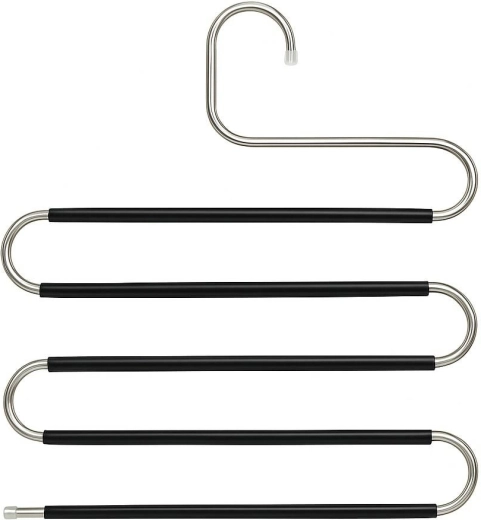 Nedrseča S‑obešalnik za hlače, 5 nivojev