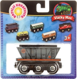Maxim Wooden Freight Wagon with Coal