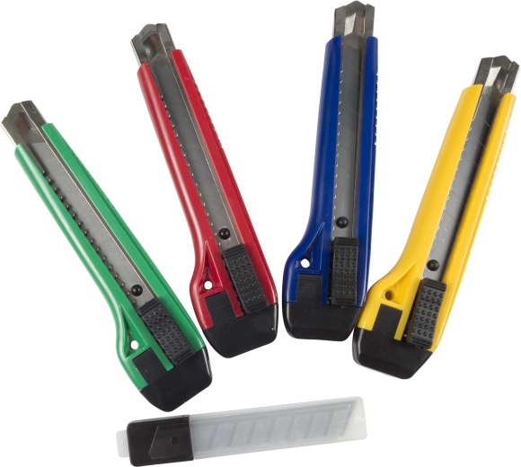 Odrezovalni nož KINZO s 5 nadomestnimi rezili