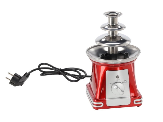 Čokoladna fontana retro 70 W, rdeča