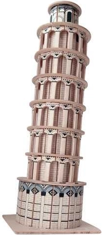 Woodcraft Leseni 3D Puzzle Poševni Stolp