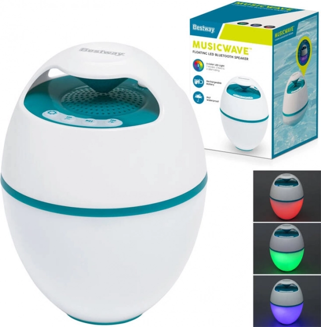 Prenosni plavajoči zvočnik Bestway MusicWave™ z Bluetooth in LED lučko