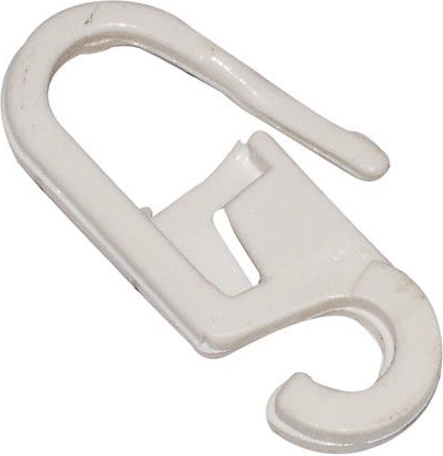 Prozoren zavesni kaveljček, plast, pakiranje 100 kos