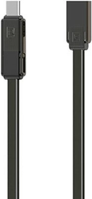 Remax RC-070TH podatkovni kabel 3v1, USB‑C / Micro‑USB / Lightning, 1 m, črn