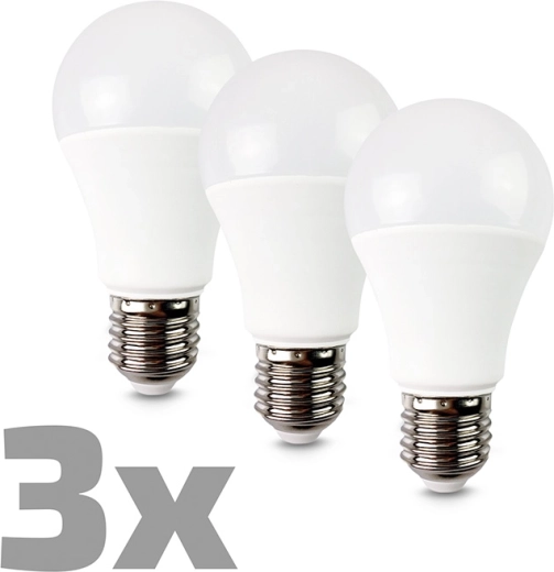 Ecolux LED žarnica E27 12 W 3000 K 1080 lm – 3 kosi
