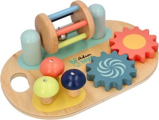 Lesena čutilna aktivna plošča Adam Toys