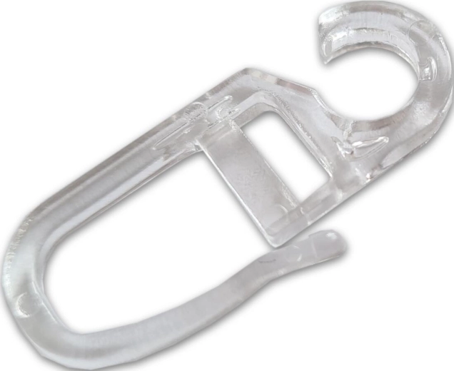 Prozorni zavesni kavlji, plastični, pakiranje 10 kos