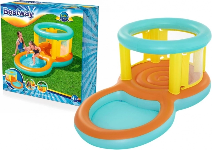 Bestway Jumptopia 2v1 napihljivo otroško igrišče z plitvino in trampolinom