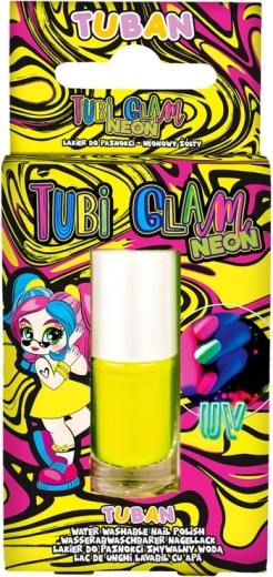Tuban Tubi Glam otroški neonovo rumeni lak za nohte 5 ml
