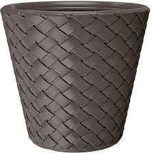 Cvetlični lonec Matuba, temno rjav, 30 cm