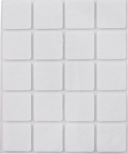 Samolepilne filcaste podloge za pohištvo Orion 2,5 × 2,5 cm – 20 kosov