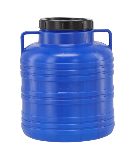 Plastični sod 20 l z navojnim pokrovom in stranskimi ročaji