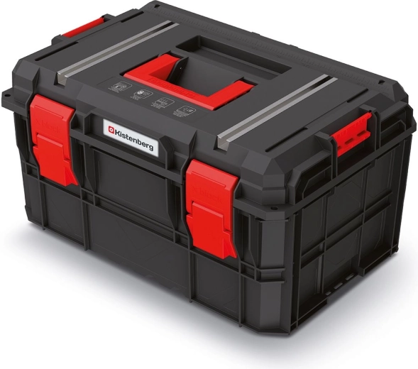 Kovček za orodje Kistenberg X BLOCK TECH, 546 × 380 × 307 mm, črn