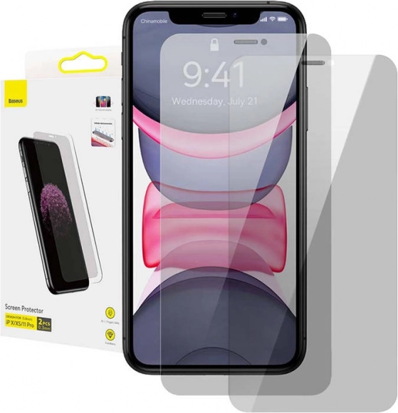 Baseus Kaljeno steklo za iPhone X/XS/11 Pro