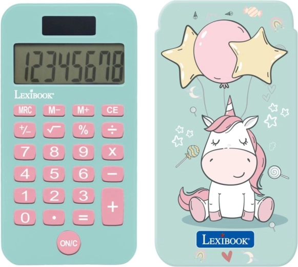 Žepni kalkulator z motivom samoroga LEXIBOOK